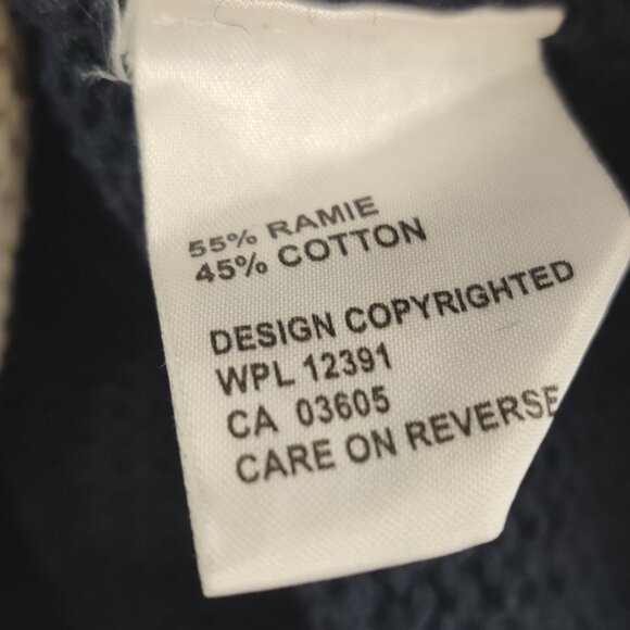 Northern Isles Vintage Soft Cotton Navy Ugly Christmas Sweater EUC sz XL - Picture 6 of 8